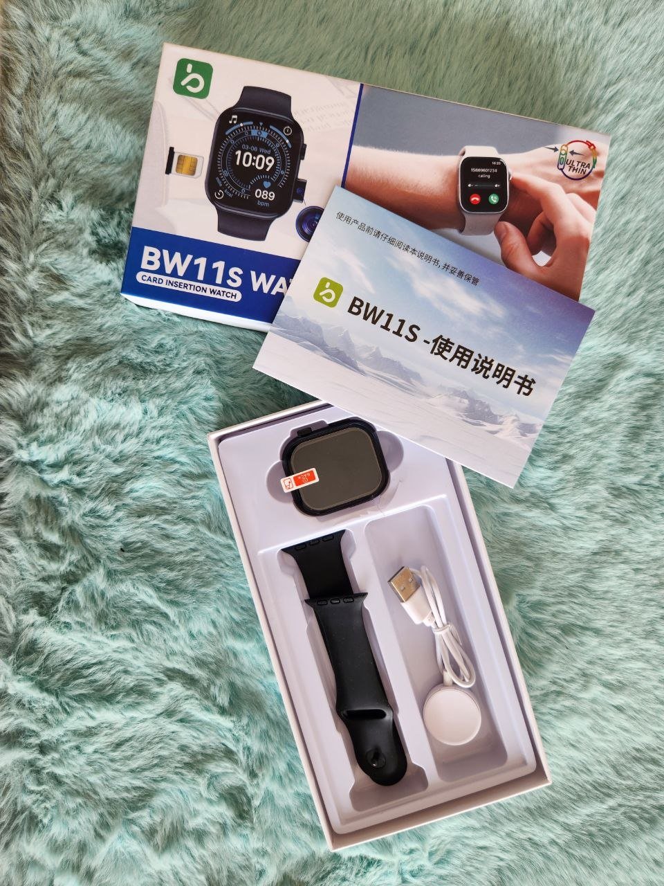 BW11S Ultra-Thin Smartwatch with Camera & Sim Card Support
