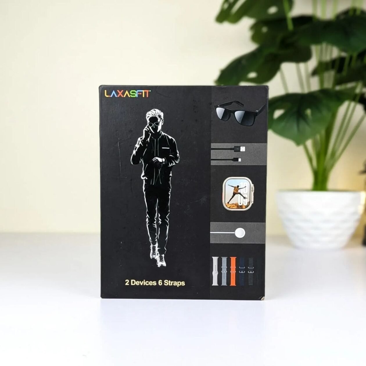 AXASFIT Bluetooth Smartwatch & Smart Sunglasses Set