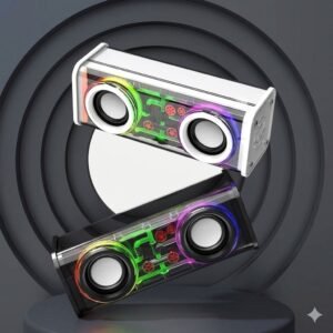 V8 RGB Dual Magnetic Transparent Bluetooth Speaker