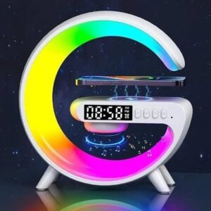 G63 RGB Smart Light Sound Machine with Wireless Charger & Alarm Clock