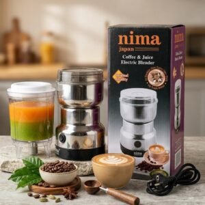 Nima 2-in-1 Stainless Steel Electric Coffee Grinder & Juicer Blender