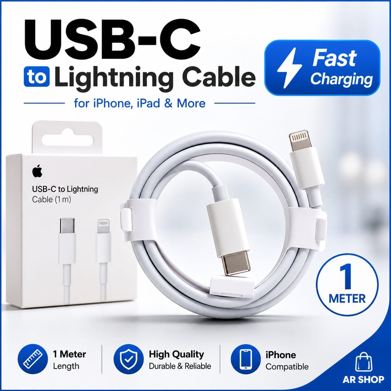 Apple USB-C to Lightning Fast Charging Cable (1m)